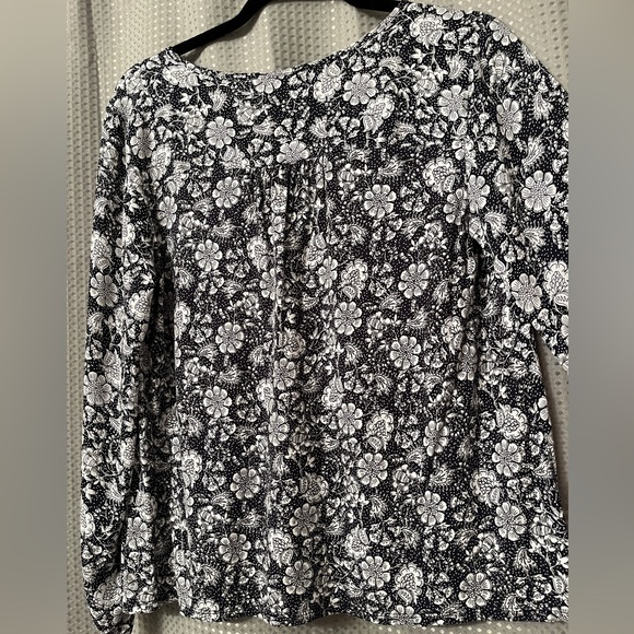 LOFT Long-sleeve Peasant Blouse SZ XS - Picture 2 of 6